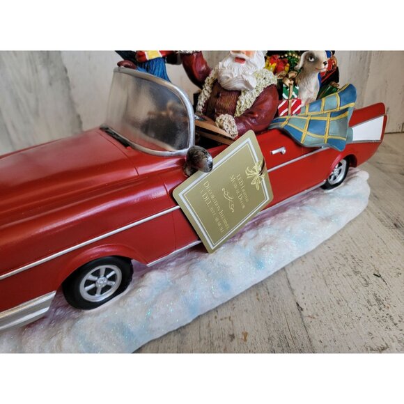 Ridgefield home Santa Claus red car light up music toy tree kid figure - Picture 4 of 11